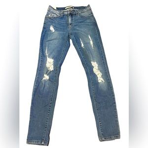 KanCan Distressed Light Blue Skinny Jeans